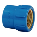 Luva com Bucha de Latão para Água Azul Krona 25mm x 3/4