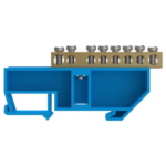 Barramento Neutro 2+6 Furos para Trilho DIN Azul – Soprano
